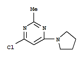 Structure of 4-Chloro-2-methyl-6-(pyrrolidin-1-yl)pyrimidine