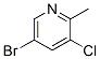 Structure of 5-BROMO-3-CHLORO-2-METHYLPYRIDINE