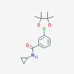 Structure of 3-(N-CYCLOPROPYLAMINOCARBONYL)PHENYLBORONIC ACID, PINACOL ESTER