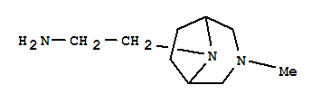 Structure of 3,8-Diazabicyclo[3.2.1]octane-8-ethanamine,3-methyl-