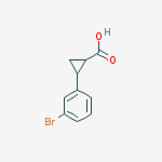 Structure of 2-(3-Bromo-phenyl)-cyclopropanecarboxylic acid