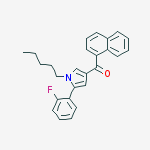 (5-(2-Fluorophenyl)-1-pentyl-1H-pyrrol-3-yl)(naphthalen-1-yl)methanone结构式