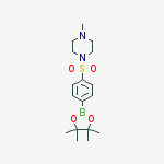 Structure of 4-(4-METHYLPIPERAZIN-1-YLSULFONYL)PHENYLBORONIC ACID PINACOL ESTER