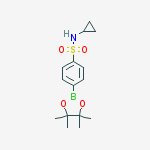 Structure of 4-(N-CYCLOPROPYLSULFONAMIDE)PHENYLBORONIC ACID PINACOL ESTER