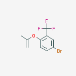 Structure of 4-BROMO-1-ISOPROPENYLOXY-2-TRIFLUOROMETHYL-BENZENE