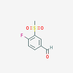 Structure of 4-Fluoro-3-(methylsulfonyl)benzaldehyde