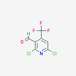 2,6-DICHLORO-4-(TRIFLUOROMETHYL)NICOTINALDEHYDE 95%结构式