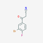 Structure of 3'-Bromo-4-fluorobenzoylacetonitrile