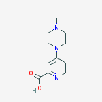 Structure of 4-(4-Methylpiperazin-1-yl)pyridine-2-carboxylic acid