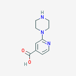 Structure of 2-(Piperazin-1-yl)isonicotinic acid