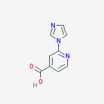 Structure of 2-(1H-Imidazol-1-yl)isonicotinic acid 97%