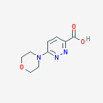 Structure of 6-MORPHOLIN-4-YLPYRIDAZINE-3-CARBOXYLIC ACID 97%
