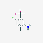 4-CHLORO-2-METHYL-5-(TRIFLUOROMETHYL)ANILINE结构式