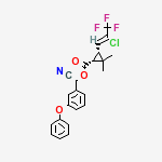 Chemical structure of Cyhalothrin