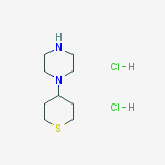 Structure of 1-(TETRAHYDRO-2H-THIOPYRAN-4-YL)PIPERAZINE, 95%