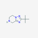 2-tert-butyl-5,6,7,8-tetrahydro-[1,2,4]triazolo[1,5-a]pyrazine结构式
