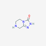 5,6,7,8-tetrahydro-1,2,4-Triazolo[4,3-a]pyrazin-3(2H)-one结构式