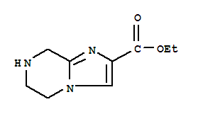 Structure of 5,6,7,8-Tetrahydro-imidazo[1,2-a]pyrazine-2-carboxylic acid ethyl ester
