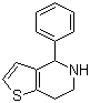4-苯基-4,5,6,7-四氢噻吩并[3,2-C]吡啶结构式