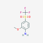 Structure of 2-methoxy-4-(trifluoromethylsulfonyl)benzenamine