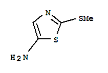 Structure of 5-Thiazolamine,2-(methylthio)-