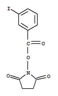 Structure of N-succinimidyl 3-iodobenzoate