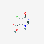5-chloro-4-oxo-1H-pyrimidine-6-carboxylic acid结构式