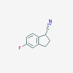 Structure of 2,3-DIHYDRO-5-FLUORO-1H-INDENE-1-CARBONITRILE