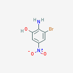 Structure of 2-amino-3-bromo-5-nitrophenol