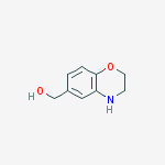 (3,4-Dihydro-2H-benzo[1,4]oxazin-6-yl)-methanol结构式