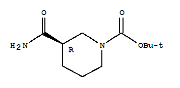 Structure of (R)-1-(tert-Butoxycarbonyl)nipecotamide
