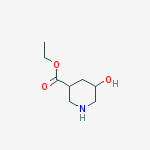 Structure of 5-hydroxy-3-Piperidinecarboxylic acid ethyl ester
