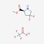 Methyl (2s)-4,4-difluoropyrrolidine-2-carboxylate;2,2,2-trifluoroacetic Acid结构式