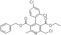Structure of 2-Chloromethyl-4-(2,4-dichlorophenyl)-6-methylpyridine-3,5-dicarboxylic acid 5-benzyl 3-ethyl ester