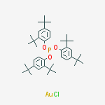 Structure of [Tris(2,4-di-tert-butylphenyl)phosphite]gold  chloride