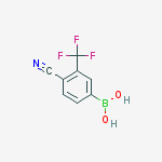 Structure of [4-CYANO-3-(TRIFLUOROMETHYL)PHENYL]BORONIC ACID