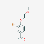 3-Bromo-4-(2-methoxyethoxy)benzaldehyde结构式