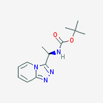 (R)-tert-Butyl 1-([1,2,4]triazolo[4,3-a]pyridin-3-yl)ethylcarbamate结构式