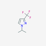 1-Isopropyl-3-(trifluoromethyl)pyrazole结构式