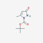 tert-Butyl 3-hydroxy-5-methyl-1H-pyrazole-1-carboxylate结构式