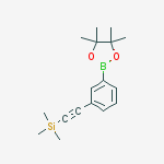 Structure of 3-(4,4,5,5-Tetramethyl-[1,3,2]dioxaborolan-2-yl)-phenylethynyl-trimethylsilane