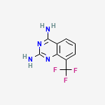Structure of 8-TRIFLUOROMETHYL-QUINAZOLINE-2,4-DIAMINE