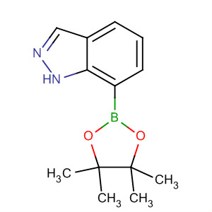 Structure of 7-(4,4,5,5-TETRAMETHYL-[1,3,2]DIOXABOROLAN-2-YL)-1H-INDAZOLE