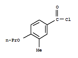 Structure of M-TOLUOYL CHLORIDE,4-PROPOXY-