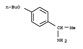 Structure of BENZYLAMINE, p-BUTOXY-alpha-METHYL-