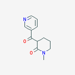 1-METHYL-3-NICOTINOYL-2-PIPERIDONE结构式