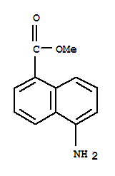 Structure of 5-AMINO-NAPHTHALENE-1-CARBOXYLIC ACID METHYL ESTER