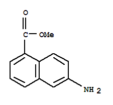 Structure of 6-amino-naphthalene-1-carboxylic acid methyl ester