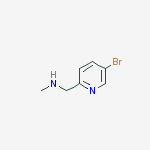 N-Methyl-(5-bromopyrid-2-yl)methylamine结构式