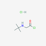 Structure of Acetyl chloride,2-[(1,1-dimethylethyl)amino]-,hydrochloride (1:1)